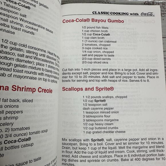 Classic Cooking With Coca-Cola Paperback Cookbook 1998 Paperback ￼ - Picture 4 of 5